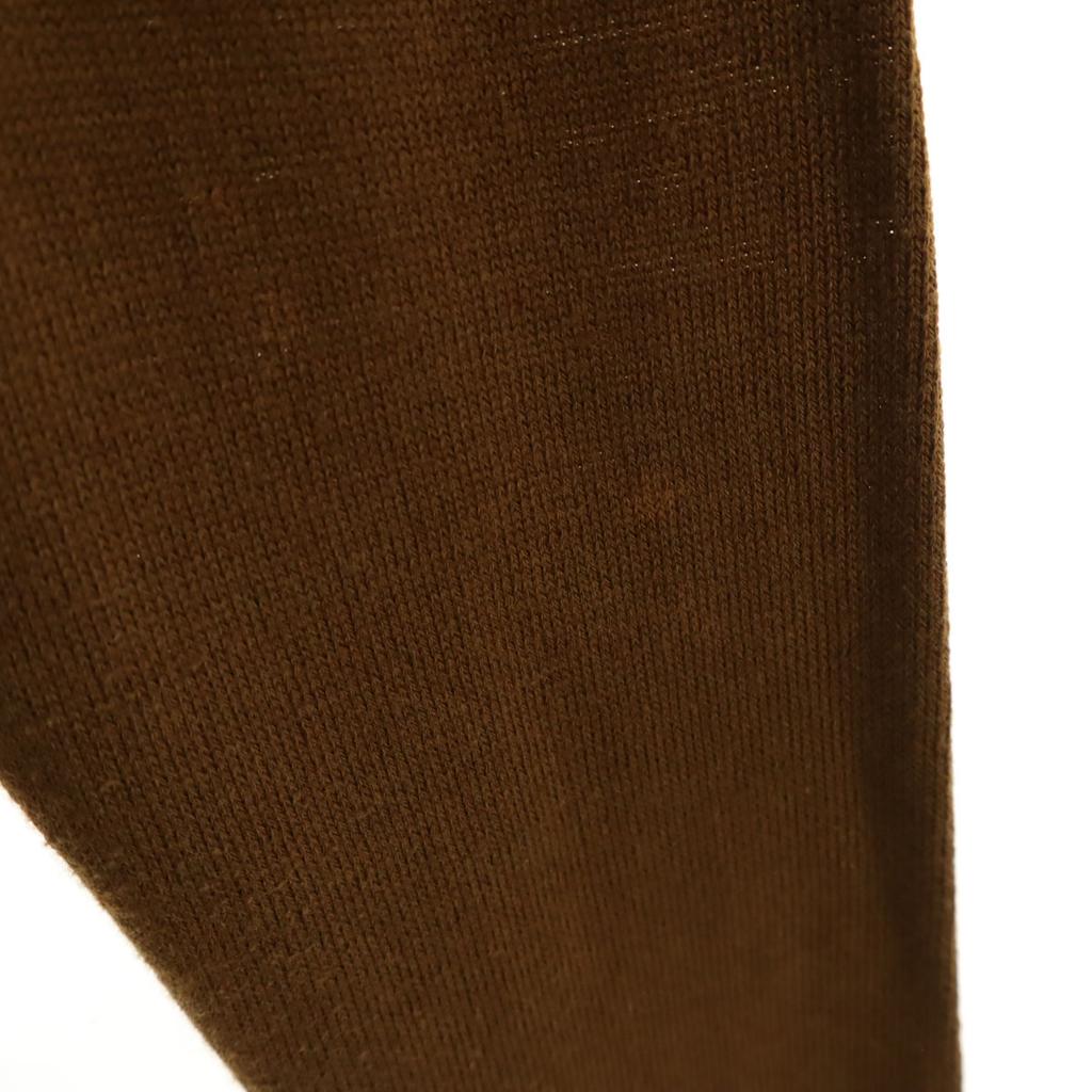 HERMES Made in Italy Old Overall handle Long sleeve Knit switching shirt Women Used