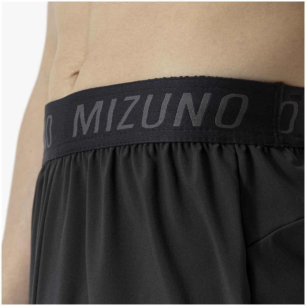 Mizuno Running Wear Dry Stretch Sweat Quick Easy to Move XL Pants, Absorbent, Drying, in, J2MBA507, Black,