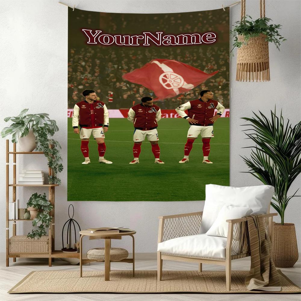 Arsenal Custom Your Name Wall Decor Tapestry Art For Pet Memorial Birthdaywedding Party Backdrop Family Gift