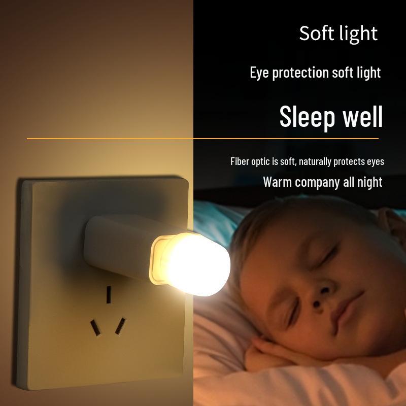 USB Night Light: Lightweight, Portable Bedroom Lamp with Soft, Eye-Protection Glow for a Cozy Atmosphere