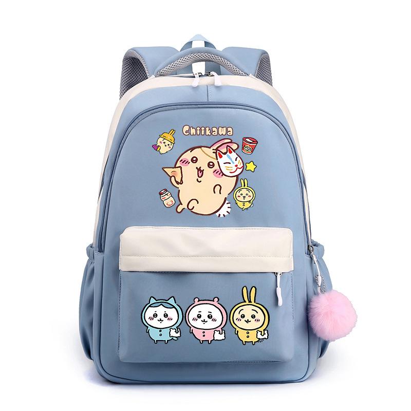 Jiyika wow cute expression bag schoolbag junior high school student backpack men and women lightweight new backpack