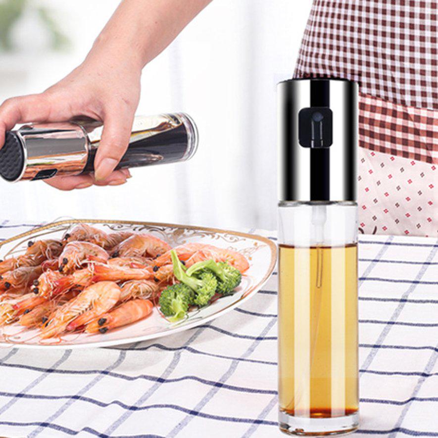 Buy May Home Injection Kettle Oil Spray Bottle Pump Glass Olive Cooking ...