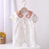 Infant And Children'S Clothing Baby Romper For Summer Short-Sleeved Romper For Girls Baby Home Wear Lightweight For Going Out