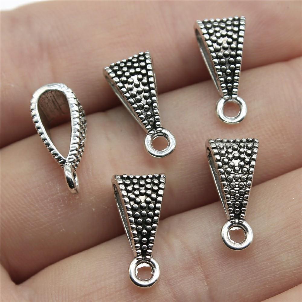 20pcs Triangle Hanging Buckle Beads Bails Connectors For DIY Jewelry Making Jewelry Findings Jewelry Accessories