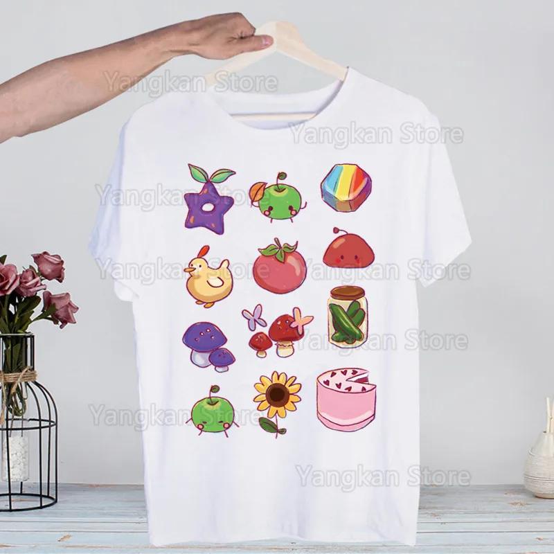Trička Stardew Valley Vtipná Hip Hop Letní Dámská Pánská Trička Streetwear Ulzzang Harajuku Tričko