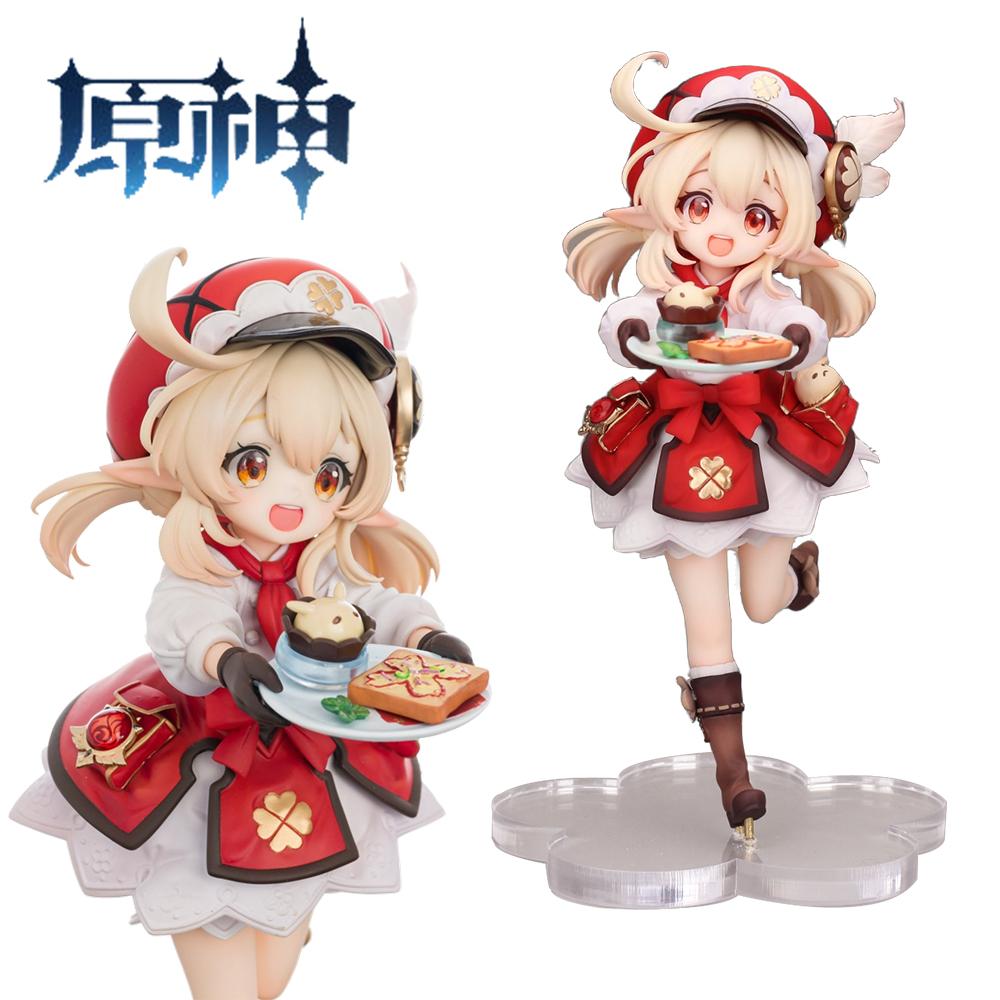 21CM Anime Spiel Genshin Impact Klee Niedliches Mädchen Figur Anime Modell Spielzeug Geschenke Sammlung Action Ornamente Mondvoller Blick PVC 1/7