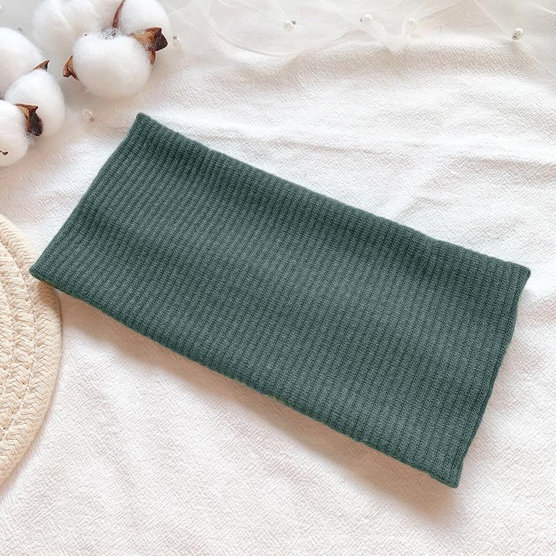 Trendy European-American Knit Sports Headband for Women – Versatile, Sweat-Absorbent, and Stylish for Running