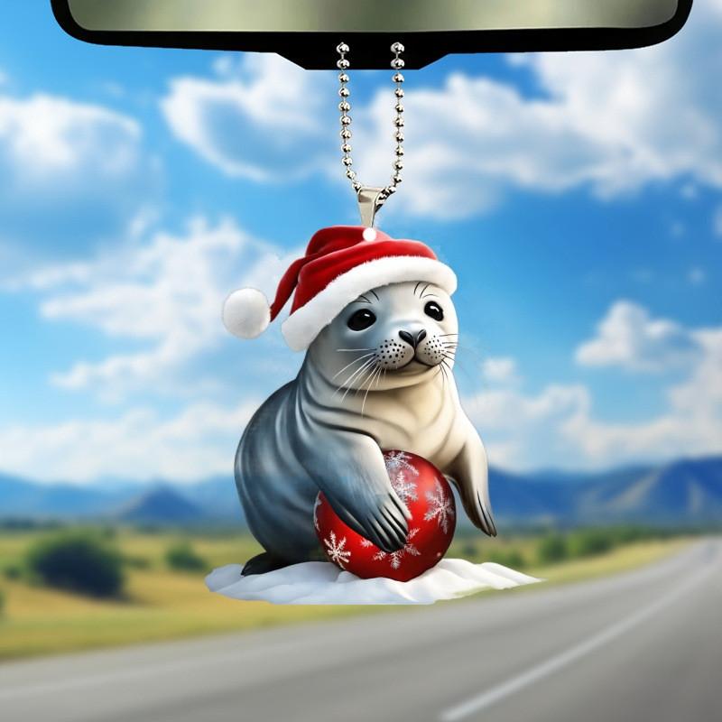 Car Acrylic Stylish Pendant Perfect For Decorative Touch In Vehicles And Trees Holiday