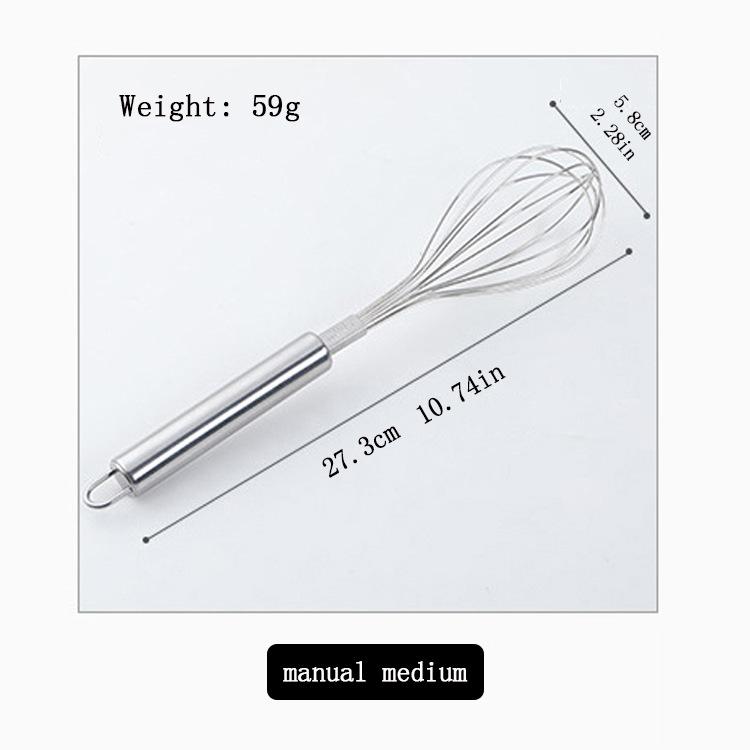 

Кухонный венчик для взбивания из нержавеющей стали, полуавтоматический вращающийся венчик, ручка-вазочка из бука, ручной миксер G041