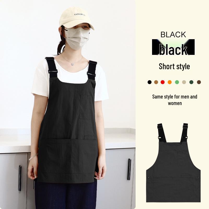 Waterproof Canvas Apron with Custom Logo - Art Studio & Barista Workwear Vest Style