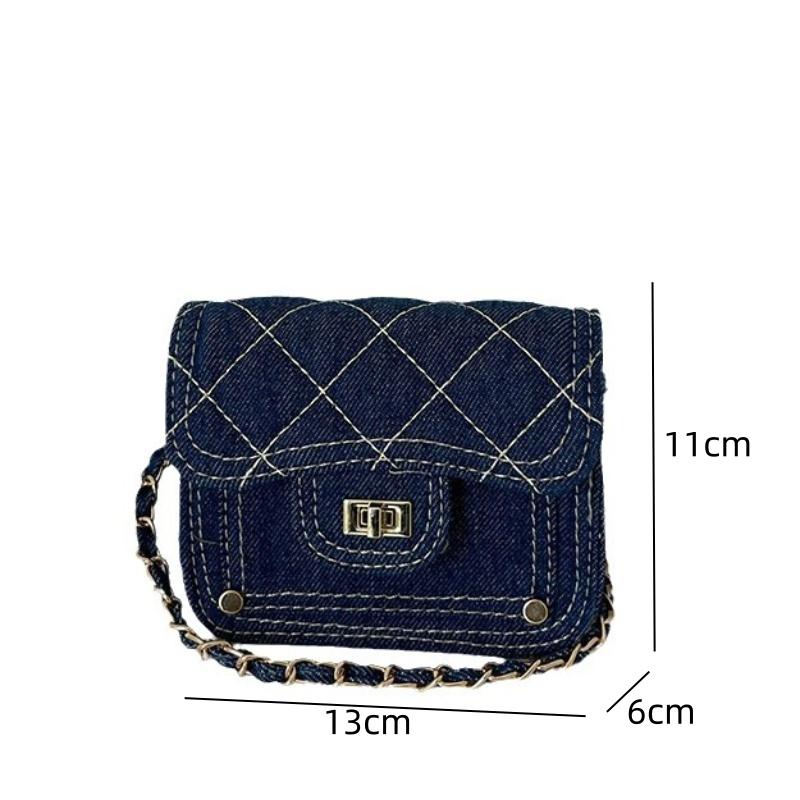 Женские сумки Повседневные сумки через плечо с клапаном Мини-сумки с цепочкой — фото 7