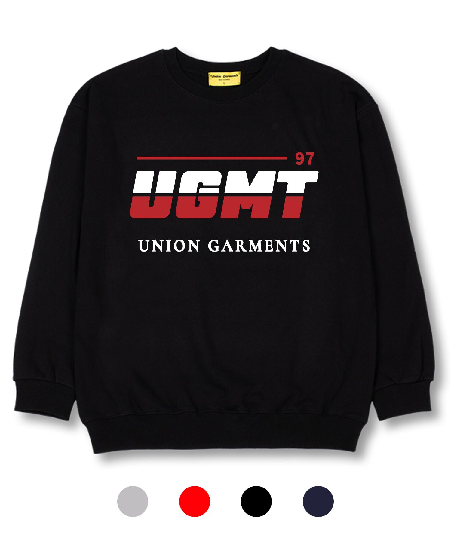Union Garments Двухцветная одежда Логотип Френч-терри Свободная толстовка Navy/Xxl