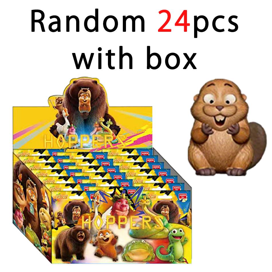 ! Beaver Transformation Plan Series keychain Figure Hoppers Action Figure Movie Model Toys Kids Gift Mystery Box