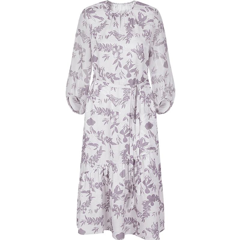 Женское платье Juzza Annacoco с tie-dye и поясом, подчеркивающим талию, из шелка-тусса S