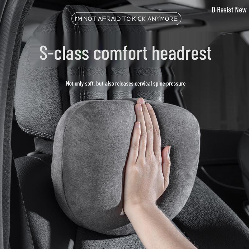 Oreiller de voyage pour voiture pour BYD Song Plus, Qin Plus, Tang et Han: Convient pour l'appuie-tête et le dossier