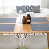 Waterproof Cotton And Linen Table Mat, Pattern Place Mat, Household Plate Mat, Water Coaster, Waterproof And Non-slip, Foldable.