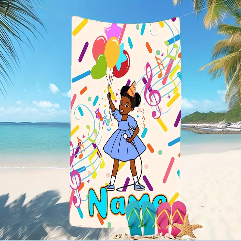 Customizable personalized beach towels Gracies Corner themed designs.Suitable for the beach, yoga, sports;ideal as beach accessories