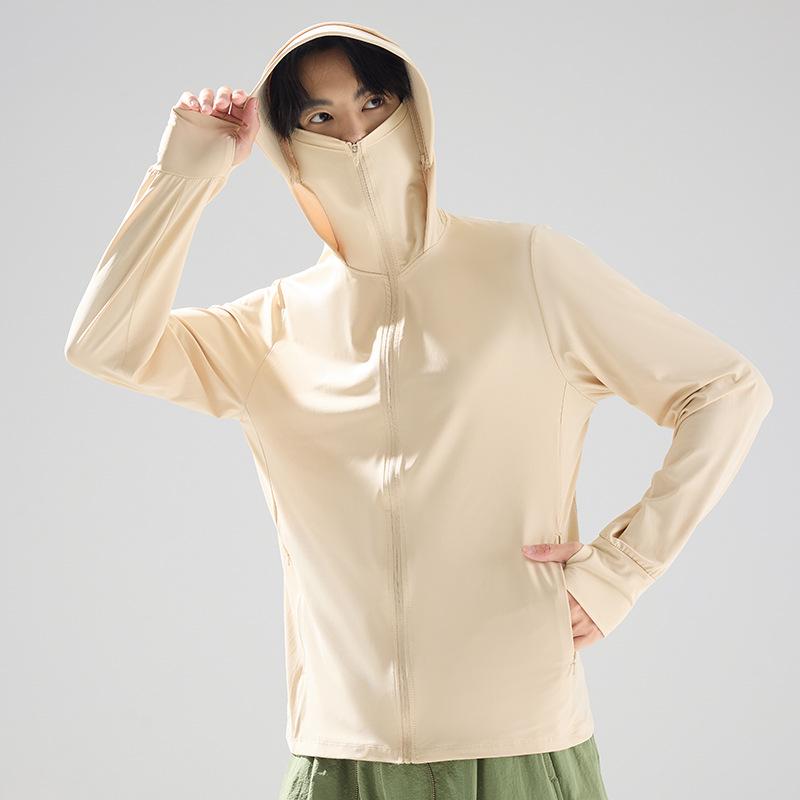 Couple's Ice Silk UV Protection Clothing - Ultra-thin, Breathable, Quick-drying, and Cooling Summer Wear.