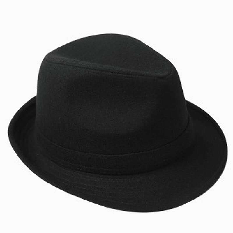 Season Men'S Top Hat Woolen Hat Thermal Hat Windproof Hat Winter Old Man Cold Hat Jazz Hat