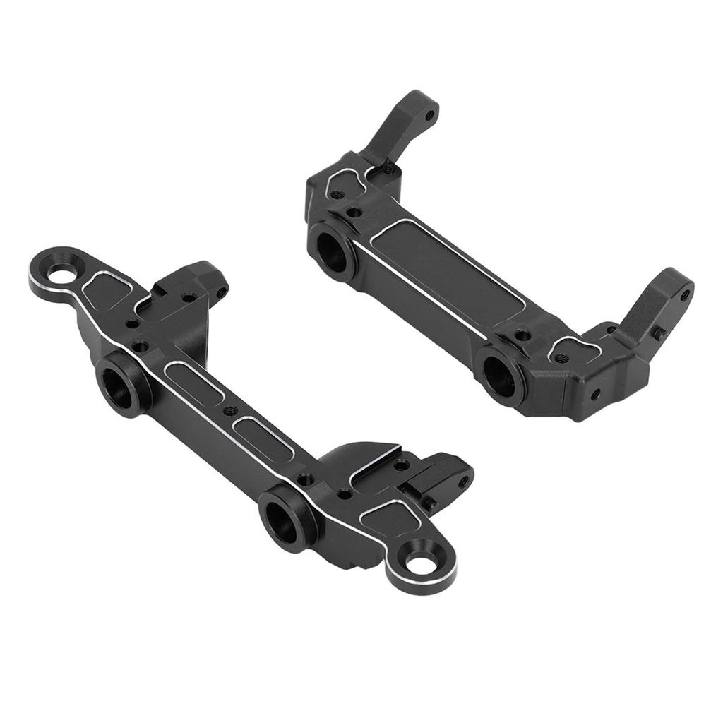 RC Bumper Mount Aluminum Alloy Front and Rear Bumper Mount Upgrade Parts for Axial SCX6 1 6 RC Crawler Car Black