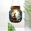 Yousheng Fairy Hanging Decoration 2D Flat Fairy Forest Acrylic Ornament Wishing Bottle Shape Decoration for Indoor Outdoor Window Door