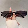 Retro Cat Eye Sunglasses Women  Popular Korean Style Trends Shades Fashion Luxury Brand Metal Design Sun Glasses