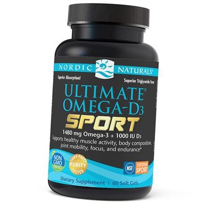 Omega-D3 Sport, Ultimate Omega-D3 Sport, 60gelcaps Lemon (67352047)