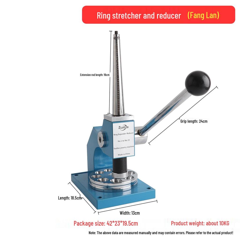 Manual Double/Single Rod Ring Expander and Reducer Tool for Jewelry Crafting