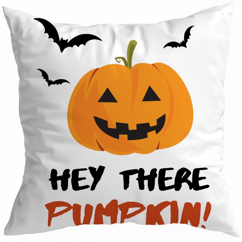 Halloween Horror Pumpkin Witch Moon Decorative Pattern Pillow Cover Bedroom, Living Room, Sofa, Cinema, Car Throw Pillow Cover