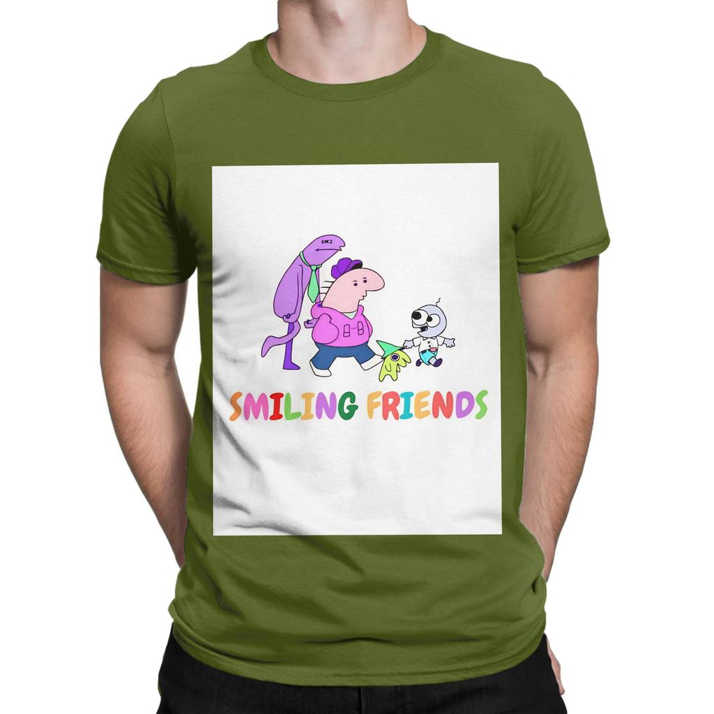 Smiling Friends Gleb Funny Graphic 100 Cotton TShirt Smiling Friends Season 2 Tops Tees For Unisex