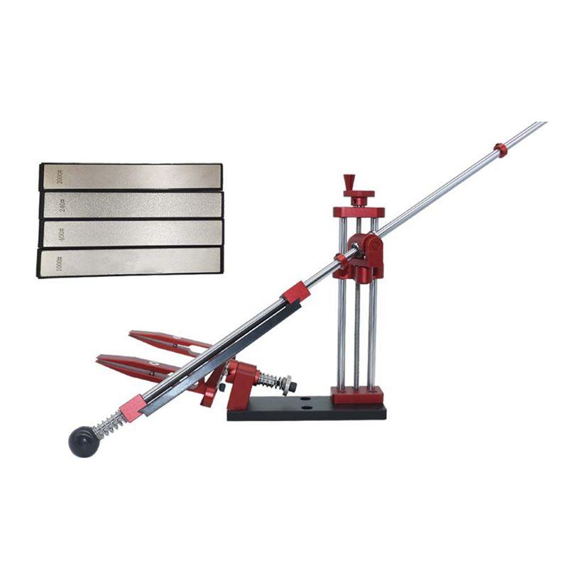 AEE4-360° Rotation Flip Fixed-Angle Knife Sharpening Kit -Professional Knife Sharpener With Whetstones