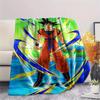 Dragon Ball Charakter Goku Muster Flanelldecke, Hohe Qualität, Bequem für Alle Jahreszeiten, Heimdekoration, Wärme und Komfort, Perfekt für Geschenke.