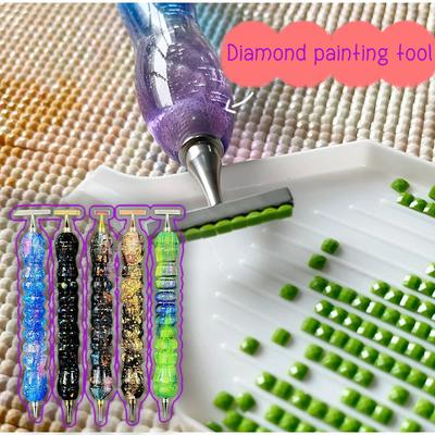 Herramienta de Punto de Ladrillo de Hilo de Color Bolígrafo de Arte de Diamantes de Acero Inoxidable Bolígrafo Taladro Pegamento Bolígrafo de Punto de Taladro DIY Accesorios para Pintura de Diamantes