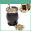 Stainless 304 Yerba Mate Cup Steel Double Wall 8oz Argentine Yerba Mate Gourd With Bombillas And Cleaning Brush