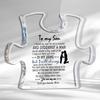 "To My Son" Carved Acrylic Puzzle - Ideal Birthday, Christmas & Graduation Gift