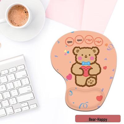Cartoon Bear Mouse Pad with Wrist Rest