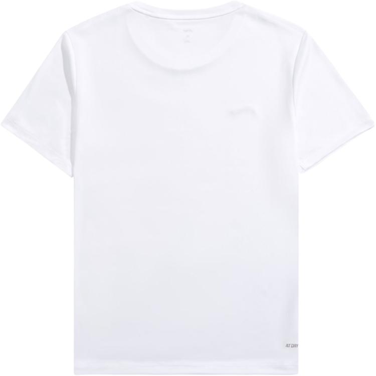 Li Ning Plain Logo Round Neck Pullover Short Sleeve T-Shirt Men Tops White ATSU839-2