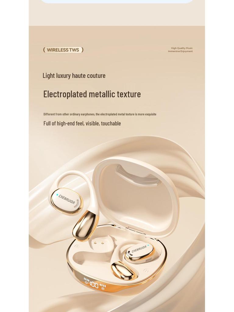 Air Conduction Bluetooth Earphones: Ear-hook Design, High Sound Quality, Long Battery Life