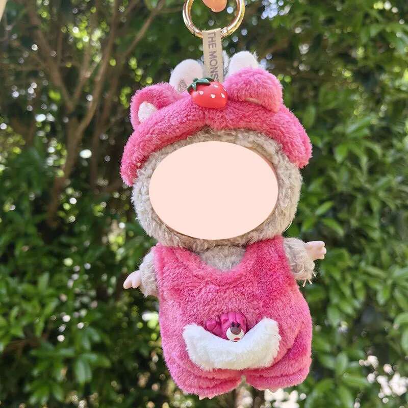1517Cm Plush Doll Clothes For Labubu Doll'S Clothes Dinosaur Animal Suit Black Suit Rose Crown Outfit Accessories Doll Clothing