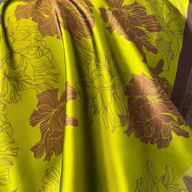 Fashion Imitation Silk Temperament Summer Sun Protection Beach Scarf Shawl Outside The Holiday, Suitable for Daily Decoration Wear