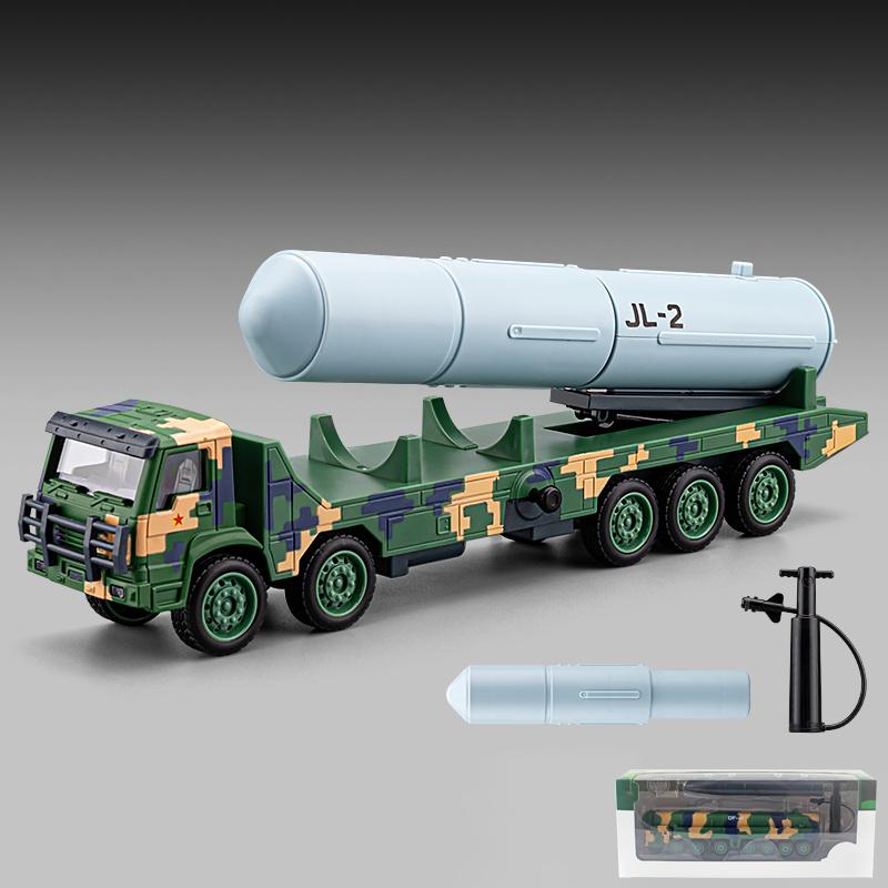

1:50 Dongfeng Missile Carrier Julang Missile Launcher Alloy Metal Diecast Model Car Children Toy Car Sound & Light Birthday Gift