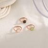 Hetian Jade Square Sugar Ring - Women's Retro Minimalist White Stone Index Finger Ring