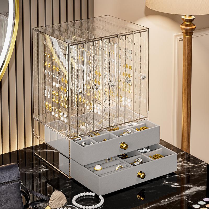 Luxury Clear Acrylic Multi-Drawer Jewelry Storage Organizer