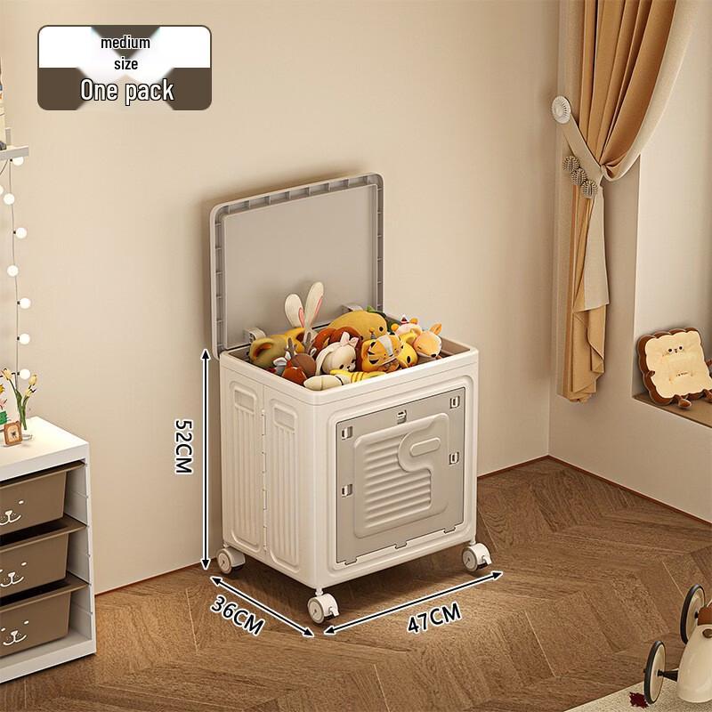 Handun Foldable Clothes Storage Box with Wheels