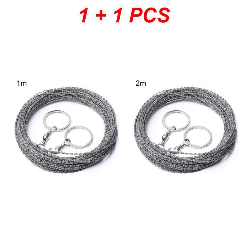 

2 шт. цепь для резки водорослей из нержавеющей стали веревка для дерева божественный инструмент портативная цепная пила для сада на открытом воздухе из нержавеющей стали проволочная пила