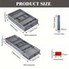 Foldable Drawer Organizer, Multifunctional Storage Box, Suitable for Kitchen Utensils, Tools, Jewelry, Makeup