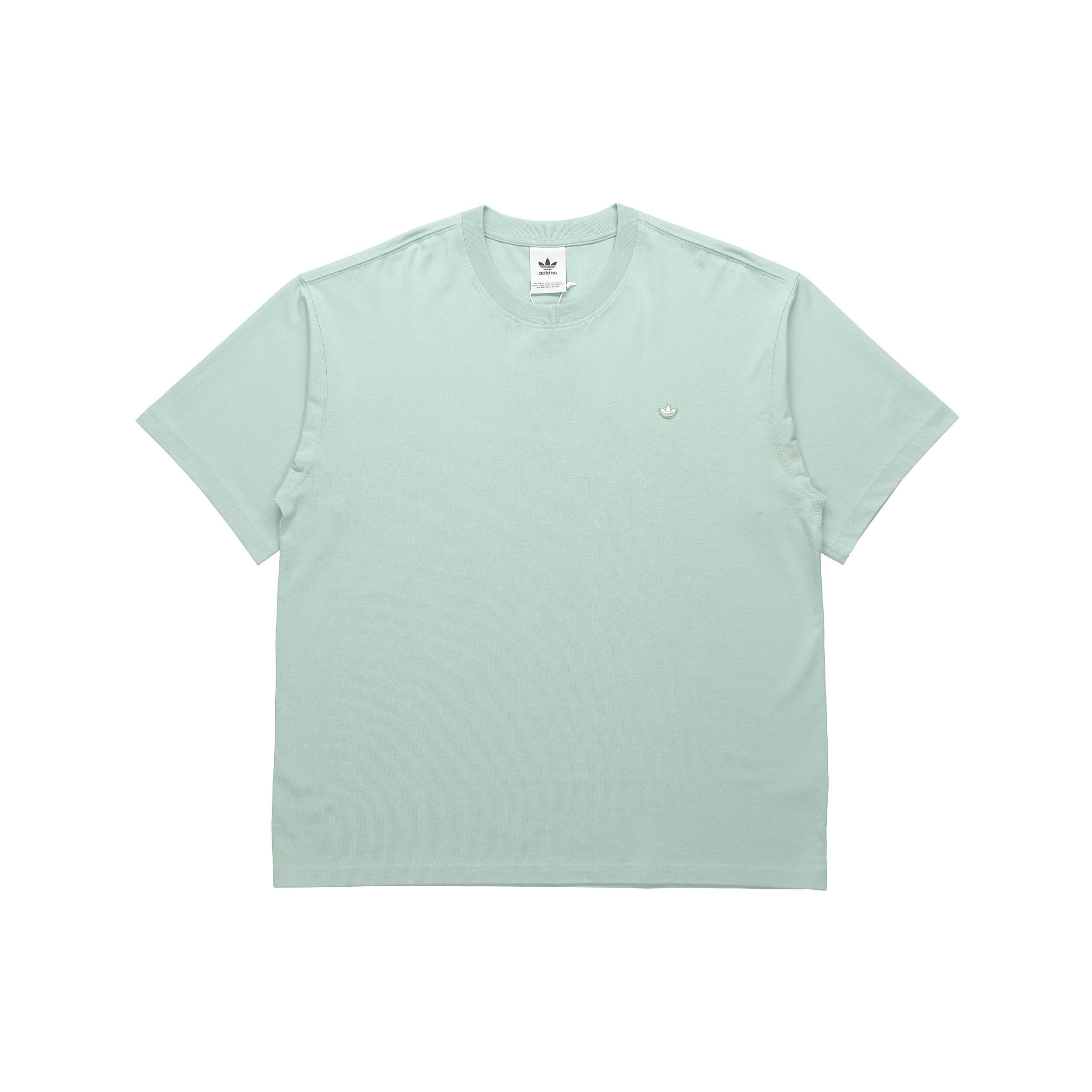 adidas originals Premium Tee Mini Logo Embroidered Sports Round Neck Short Sleeve Couple Style Green Unisex GN3377 XL