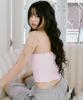 Kolallikeu Dot Cozy Tube Top Light Pink
