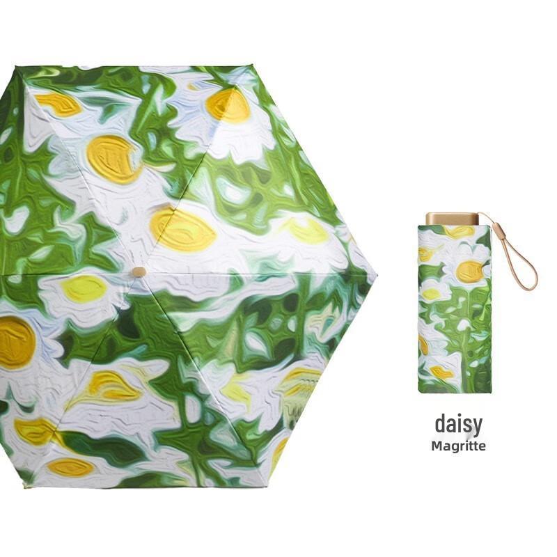 Nanqiao Women s UPF50+ Six-Fold Daisy Gradient Umbrella
