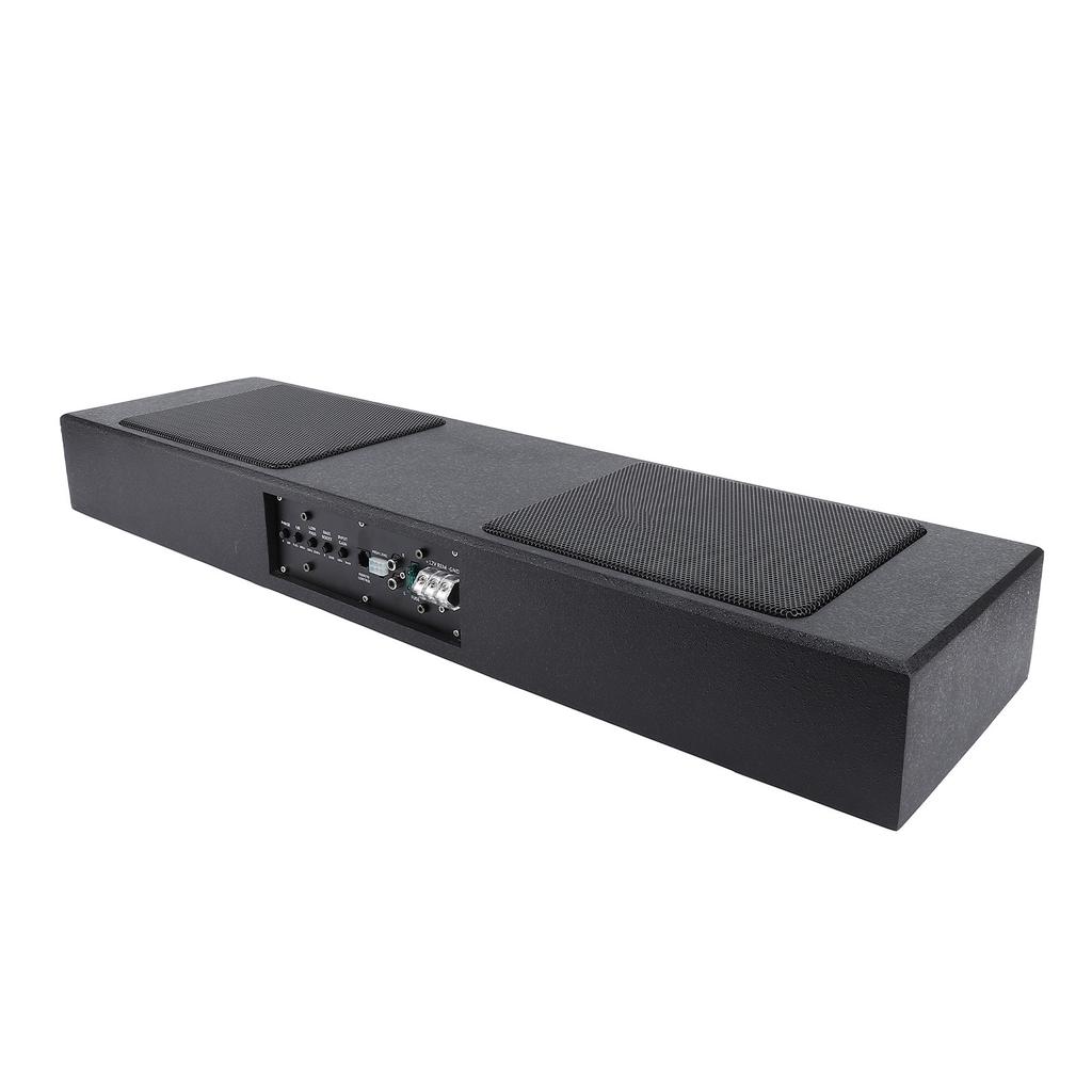 800W Car Subwoofer Slim Under Seat Active Powered Subwoofer High Low Level Input Car Truck Sound Sub with Built in Amp